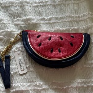 Charming Charlie Red and Black Watermelon Clutch